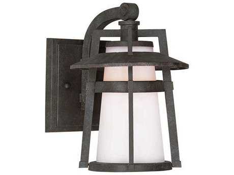 Maxim Lighting Calistoga & Satin White Glass Incandescent Outdoor Wall Light