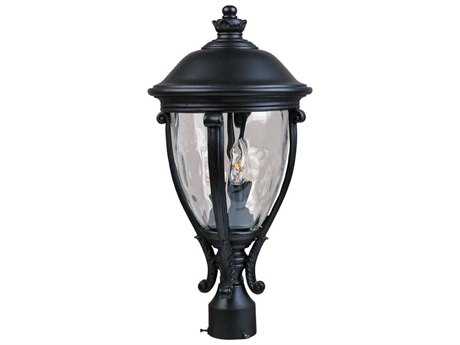 Maxim Lighting Camden & Water Glass 3 - Light Outdoor Post Light