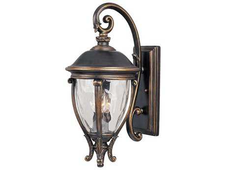 Maxim Lighting Camden & Water Glass 3 - Light Outdoor Wall Light