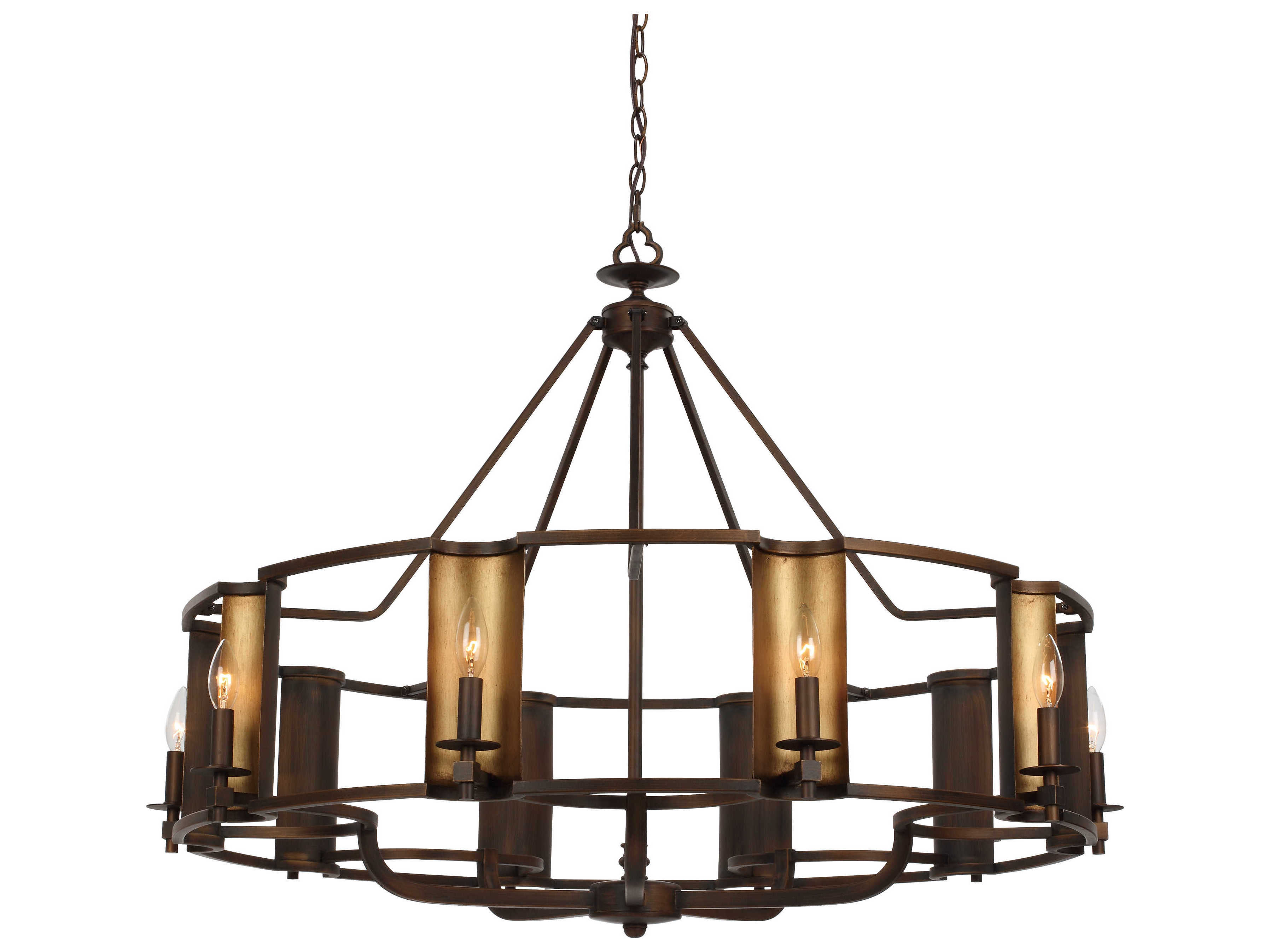 Maxim Lighting Candella Chestnut Bronze Gold Ten Light 42 Wide Maxim Lighting Candella Chestnut Bronze