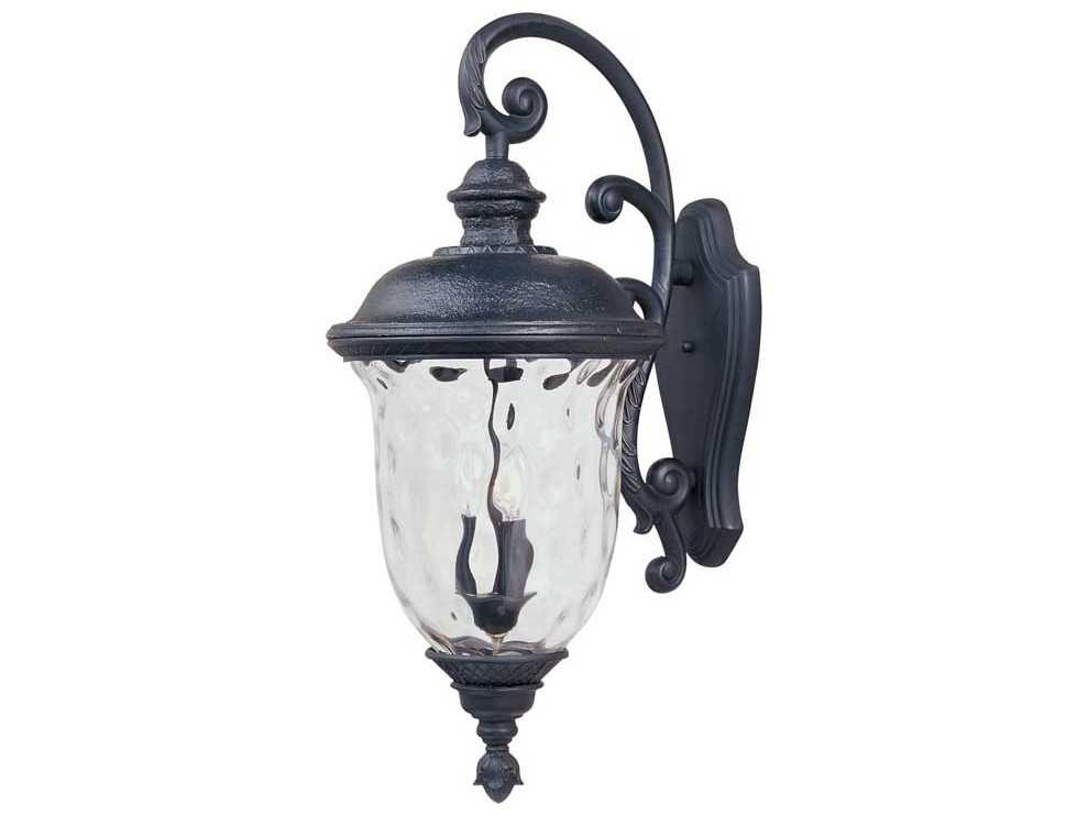 Maxim Lighting Carriage House DC Oriental Bronze & Water Glass Three ...