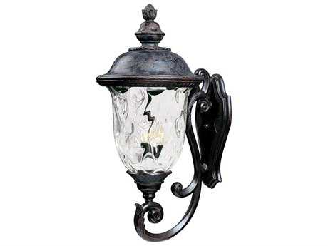 Maxim Lighting Carriage House VX & Water Glass 3 - Light Incandescent Outdoor Wall Light