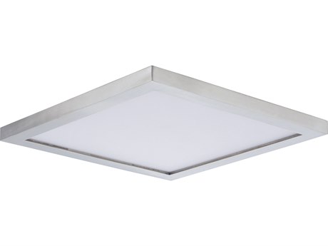 Maxim Lighting Chip 1-Light Satin Nickel LED Geometric Flush Mount