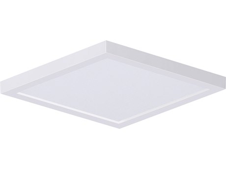 Maxim Lighting Chip 1-Light White LED Geometric Flush Mount