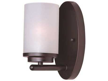 Maxim Lighting Corona 1-Light Oil Rubbed Bronze Glass Wall Sconce