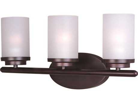Maxim Lighting Corona 3-Light Oil Rubbed Bronze Glass Vanity Light