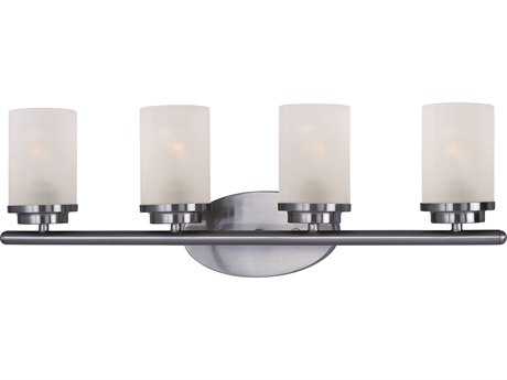Maxim Lighting Corona 4-Light Polished Chrome Glass Vanity Light