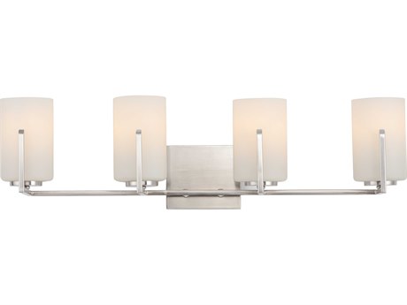 Maxim Lighting Dart 4-Light Satin Nickel Glass Vanity Light