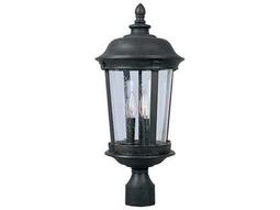 Maxim Lighting Camden & Water Glass 3 - Light Outdoor Post