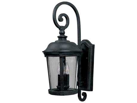 Maxim Lighting Dover DC & Seedy Glass 3 - Light Incandescent Outdoor Wall Light