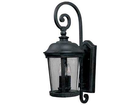 Maxim Lighting Dover DC & Seedy Glass 3 - Light Incandescent Outdoor Wall Light
