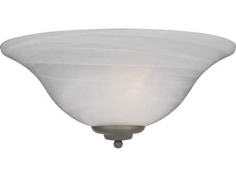Maxim Lighting Essentials 1-Light Pewter Glass Wall Sconce