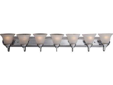 Maxim Lighting Essentials 7-Light Polished Chrome Glass Vanity Light