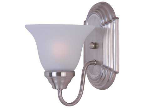 Maxim Lighting Essentials Satin Nickel Glass Wall Sconce