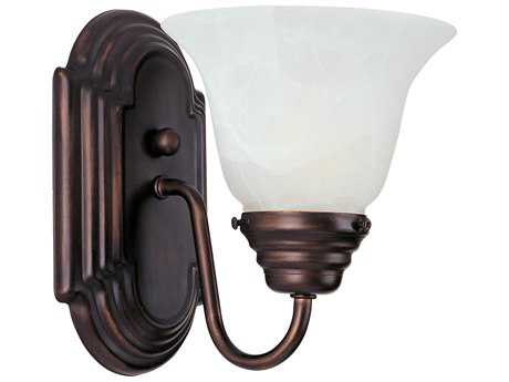 Maxim Lighting Essentials Oil Rubbed Bronze Glass Wall Sconce