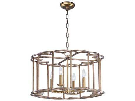 Maxim Lighting Helix 4-Light Bronze Fusion Candelabra Drum Chandelier