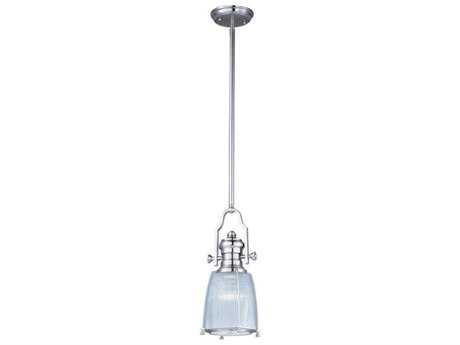 Maxim Lighting Hi-bay 1-Light Satin Nickel Glass Pendant