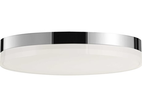 Maxim Lighting Illuminaire Ii 1-Light Polished Chrome LED Drum Flush Mount