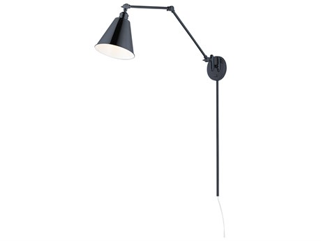 Maxim Lighting Library 1-Light Black Wall Sconce
