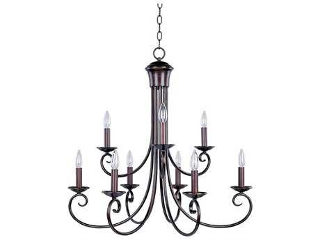 Maxim Lighting Loft 9-Light Oil Rubbed Bronze Candelabra Tiered Chandelier