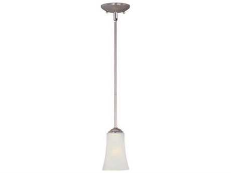 Maxim Lighting Logan 1-Light Satin Nickel Glass Empire Mini Pendant