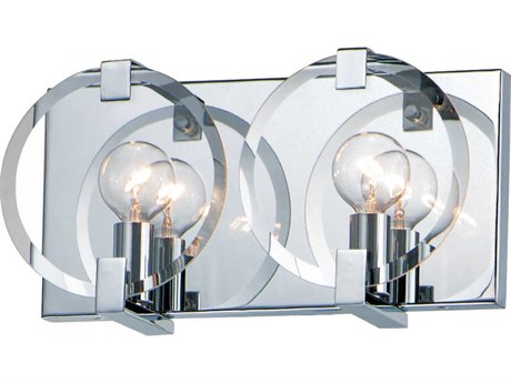 Maxim Lighting Looking Glass 2-Light Polished Chrome Wall Sconce