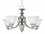 Maxim Lighting Malaga Oil Rubbed Bronze Five-Light 25 Wide Chandelier with Marble Glass  MX2699MROI