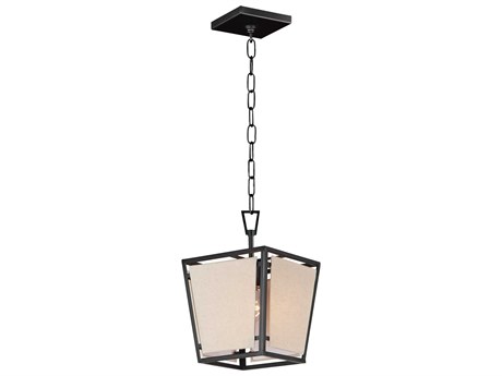 Maxim Lighting Montauk 1-Light Black Geometric Mini Pendant