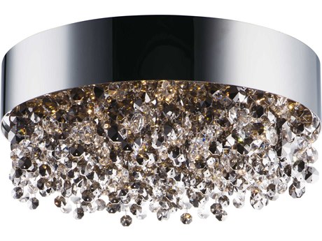 Maxim Lighting Mystic 11-Light Polished Chrome Crystal LED Drum Flush Mount