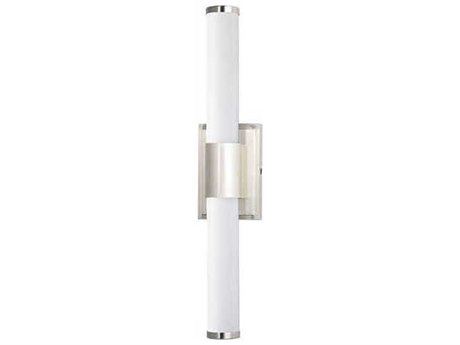 Maxim Lighting Optic 1-Light Satin Nickel White Glass LED Vanity Light