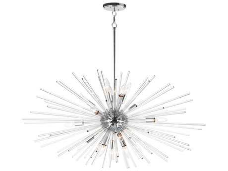 Maxim Lighting Polaris 16-Light6-Light Polished Chrome Glass Sputnik Pendant