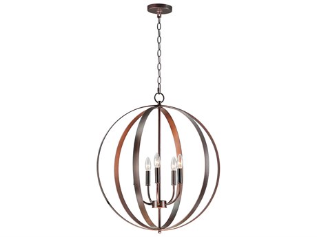 Maxim Lighting Provident 5-Light Oil Rubbed Bronze Candelabra Globe Chandelier