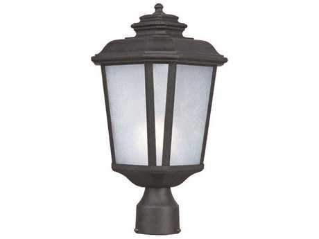 Minka Lavery Black Outdoor Post Mount Light 9066-66 | 1-Light Exterior Lantern With A19 Bulb