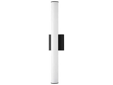 Maxim Lighting Rail 1-Light Black White LED Vanity Light