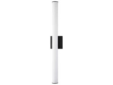 Maxim Lighting Rail 1-Light Black White LED Vanity Light