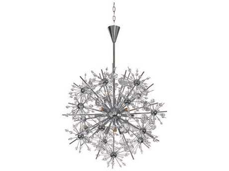 Maxim Lighting Starfire 11-Light Polished Chrome Crystal Glass Sputnik Pendant
