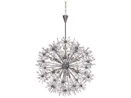 Maxim Lighting Starfire 18-Light-Light Polished Chrome Crystal Glass Sputnik Pendant