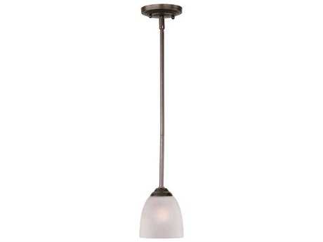 Maxim Lighting Stefan 1-Light Oil Rubbed Bronze Glass Bell Mini Pendant