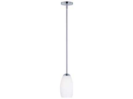 Maxim Lighting Taylor 1-Light Satin Nickel Glass Bell Mini Pendant