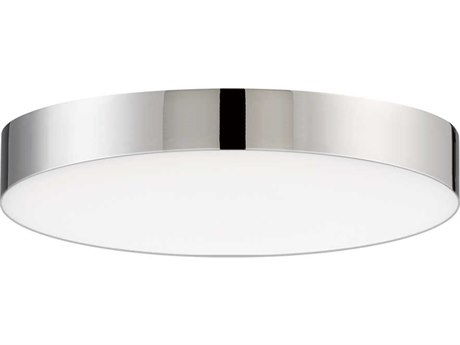 Maxim Lighting Trim 1-Light Polished Chrome LED Round Flush Mount