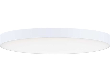 Maxim Lighting Trim 1-Light White LED Round Flush Mount