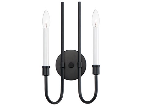 Maxim Lighting Tux 2-Light Black Wall Sconce