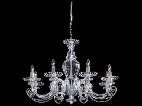 Metropolitan 8-Light Chrome With Clear Glass Candelabra Chandelier