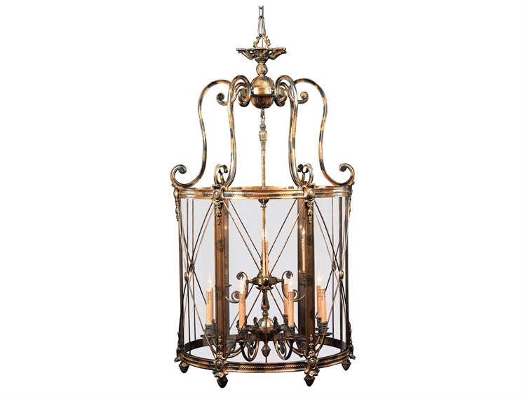 Metropolitan Foyer 12-Light Oxide Bronze Glass Pendant