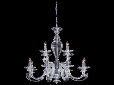 Metropolitan 12-Light Chrome With Clear Glass Candelabra Chandelier