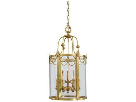 Metropolitan 9-Light Dore Gold Glass Pendant