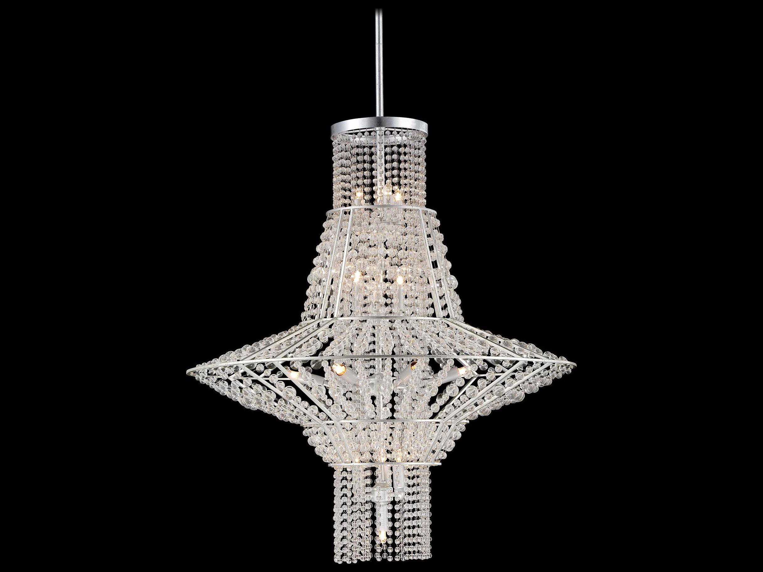 Metropolitan Lighting Saybrook Catalina Silver with Glass Beads 16 ...