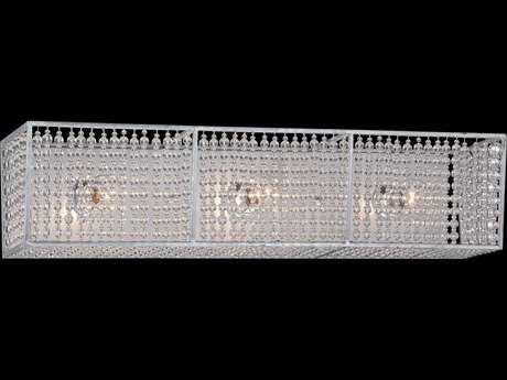 Metropolitan Saybrook Catalina Silver Glass Vanity Light