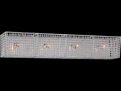 Metropolitan Saybrook Catalina Silver Glass Vanity Light
