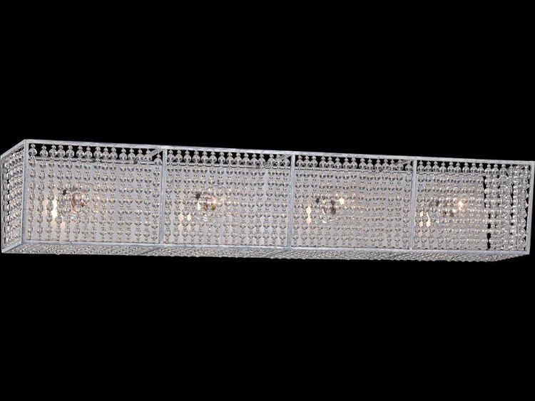 Metropolitan Saybrook Catalina Silver Glass Vanity Light